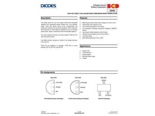 Интегр.схема AZ432 TO-92