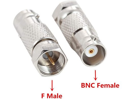 Преход F мъжки към BNC женски адаптер