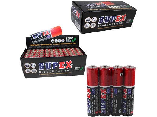 Батерия  AAA 1.5V R03P SUPEX