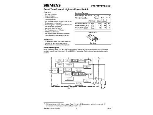 Транзистор BTS620L1 TO-220-7