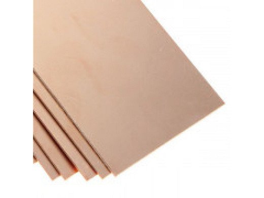 Платка Boards Copper Clad Epoxy Glass one-side 1.6 mm 100х200 mm