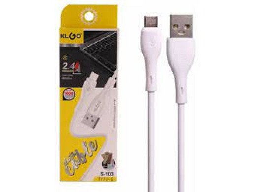Кабел USB-C TYPE 1.0m 2.4A S103