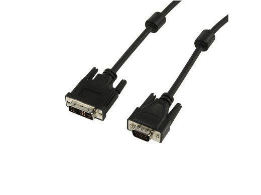 Кабел  DVI 24+1 Male-VGA 15 Male 10M
