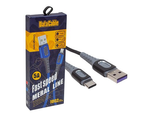 Кабел USB- Type-C 5A DataCable