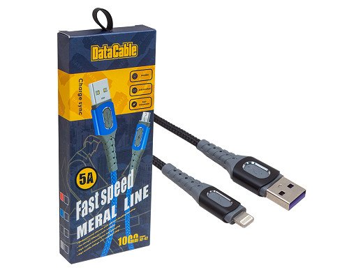 Кабел USB-Lightning 5A 1m  DataCable