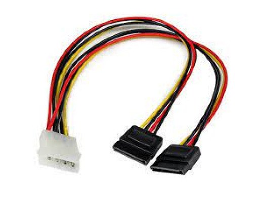 SATA захранващ кабел за сплитер Y Y 2 Way 4 Pin към 2x15 Pin