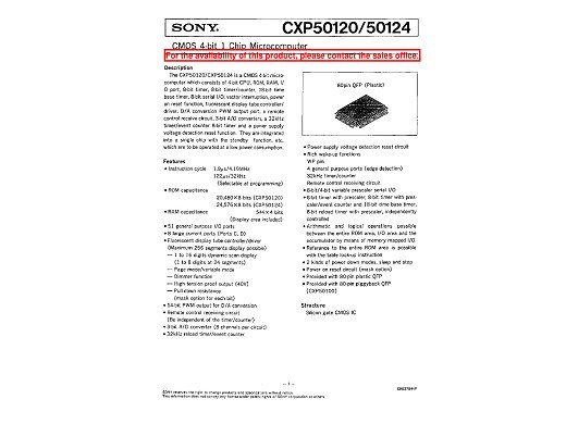 Интегр.схема  CXP50120-114Q   SMD