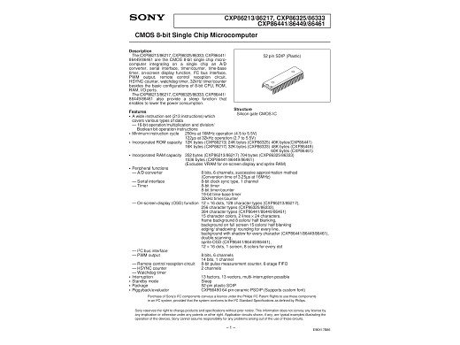 Интегр.схема  CXP86441-578S