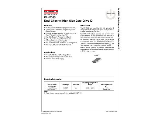 FAN7385 SO-14