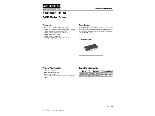 Интегр.схема  FAN8039B  SMD