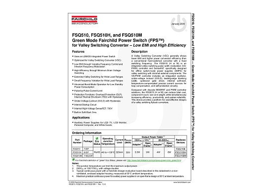 Интегрална схема FSQ510 DIP-7