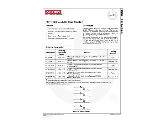 Интегр.схема FST3125M SO-14