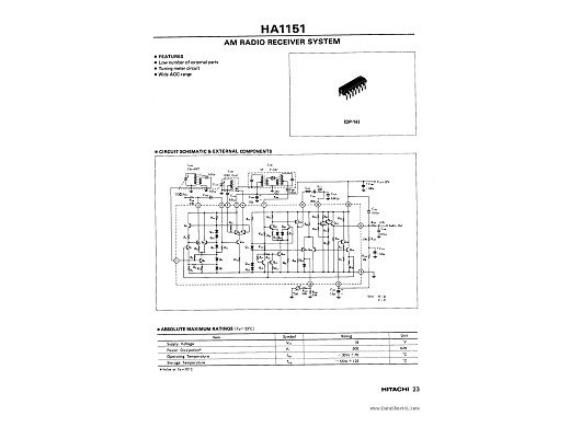 Интегр.схема  HA1151