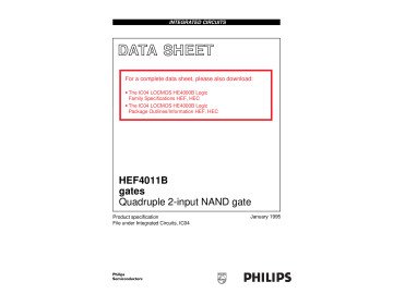 Интегрална схема  4011  HEF4011BE DIP-14 HCF4011DBE  DIP-14
