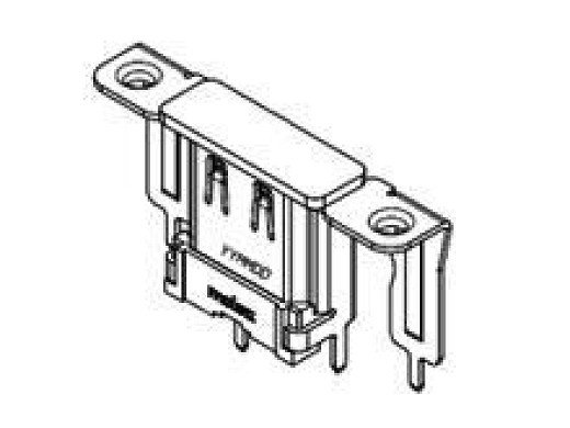 Букса HDMI за панелен монтаж женска