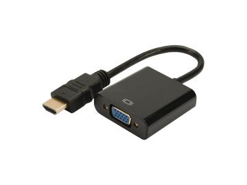 Преходник  1080P HDMI Male to VGA Female