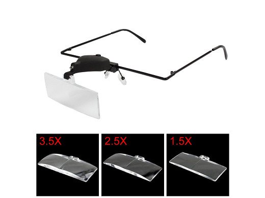 ЛУПА ЗА ГЛАВА GLASSES  MAGNIFIER WITH LED LAMP 9157-3