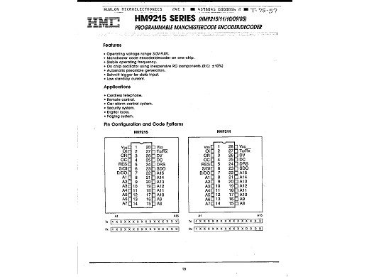 Интегр.схема  HM9209