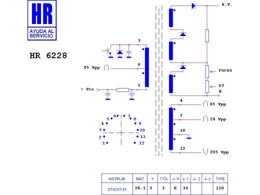 ТХО за телевизор HR6228;1182.0107