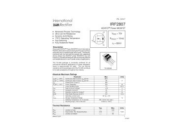 Транзистор IRF2807 ТO-220