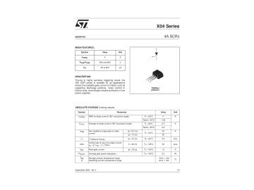 Тиристир IX0405ME/MF TO-202