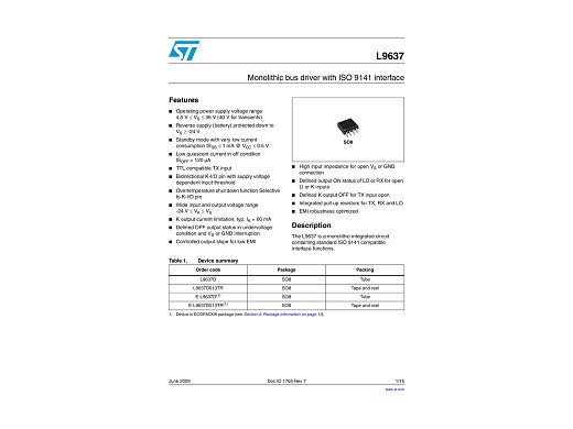 Интегрална схема L9637D SO-8