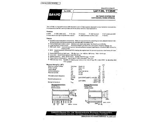 Интегрална схема  LA1135