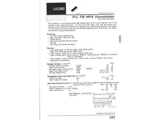 Интегр.схема  LA3390