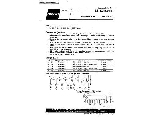 Интегр.схема  LB1403