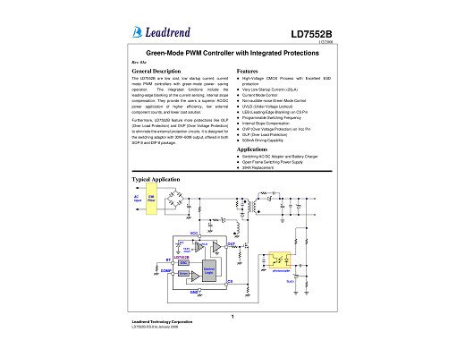 Интегр.схема LD7552BPN