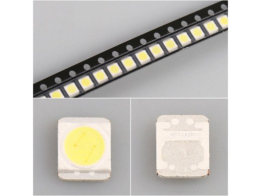 Светодиод LED 3V 1W LG 3528 + LUPA 10PCS