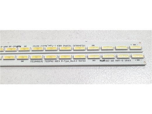 Диодни ленти комплект 2 бр/pcs LED Backlight 17ELB49ULR2 7020PKG 68EA L-R-TYPE