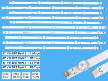 LED Backlight 47'' V14 DRT led110-3 set10 +tape