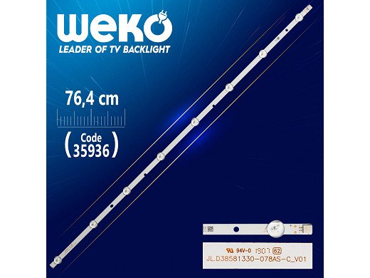 Диодни ленти  комплект 3 бр/pcs LED Backlight JL.D38581330-078AS-C set3