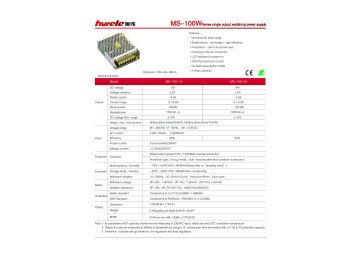 Захранващ блок за LED MS-100-24, 100.8W, 24V/4.2A