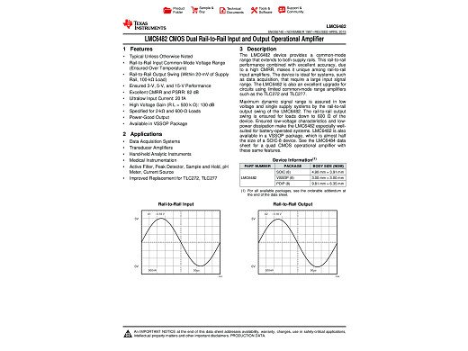Интегр.схема LMC6482 SO-8