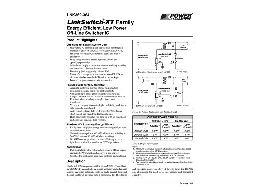 Интегр.схема LNK364GN SO-8