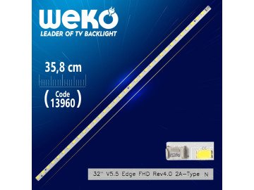 Диодна лента 1 бр/pc 32 INCH V5.5 EDGE FHD 2B REV4.0 A-TYPE Led Backlight 32 V5.5 EDGE FHD REV4.0 2A 13960