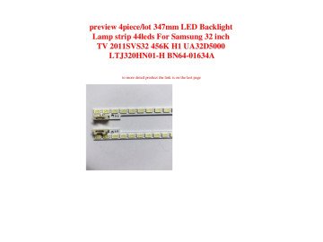 Led Backlight  2011SVS32 K456 LEFT ELED38