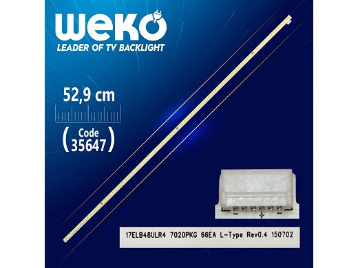 Диодни ленти комплект 2 бр/pcs 17ELB48ULR4 17ELB48ULR2 7020PKG 66EA