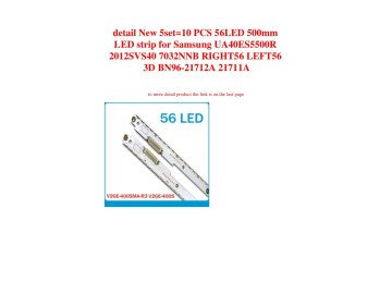 Диодни ленти комплект 2 бр/pcs 2012SVS40 7032NNB 3D 56 SET-2pcs