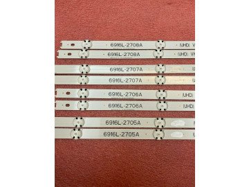 Диодни ленти комплект 8pcs 49" V16.5 ART3 REV0.02 FHD с лепенка за прикрепване