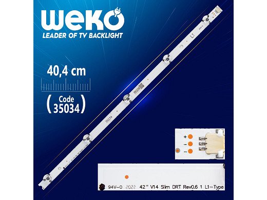 Диодна лента 1 бр/pc  6916L-1682A L1-TYPE 42" V14 SLİM DRT REV0.6