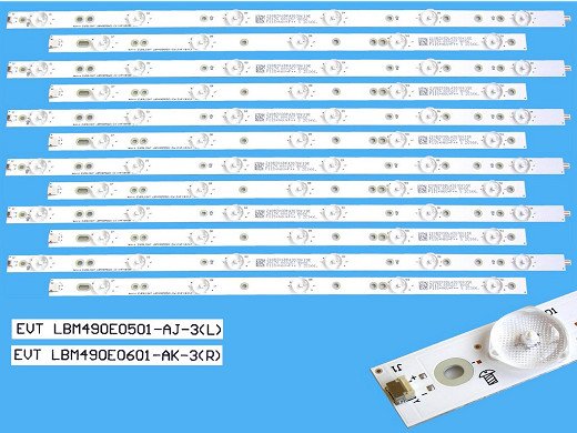 Диодни ленти комплект 12 бр/pcs  GJ-2K16-490-D611-P2-R/L 01N27+01N28