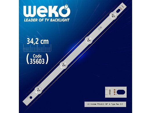 Диодна лента 1 бр/pc  INNOTEK POLA2.0 39" A-TYPE REV 0.0 LED286
