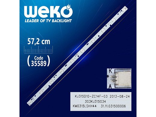 Диодни ленти комплект 2 бр/pcs ARIELLI 32" SET 2PCS IC-C-CN032D127
