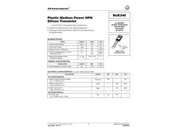 Транзистор MJE340 TO-126