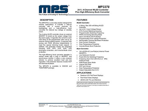Интегр.схема MP3378E TSSOP-28