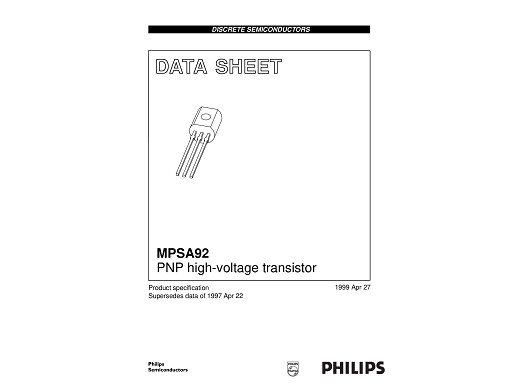 Транзистор MPSA92 TO-92