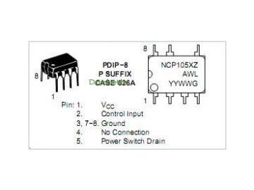 Интегр.схема NCP1055 DIP-7